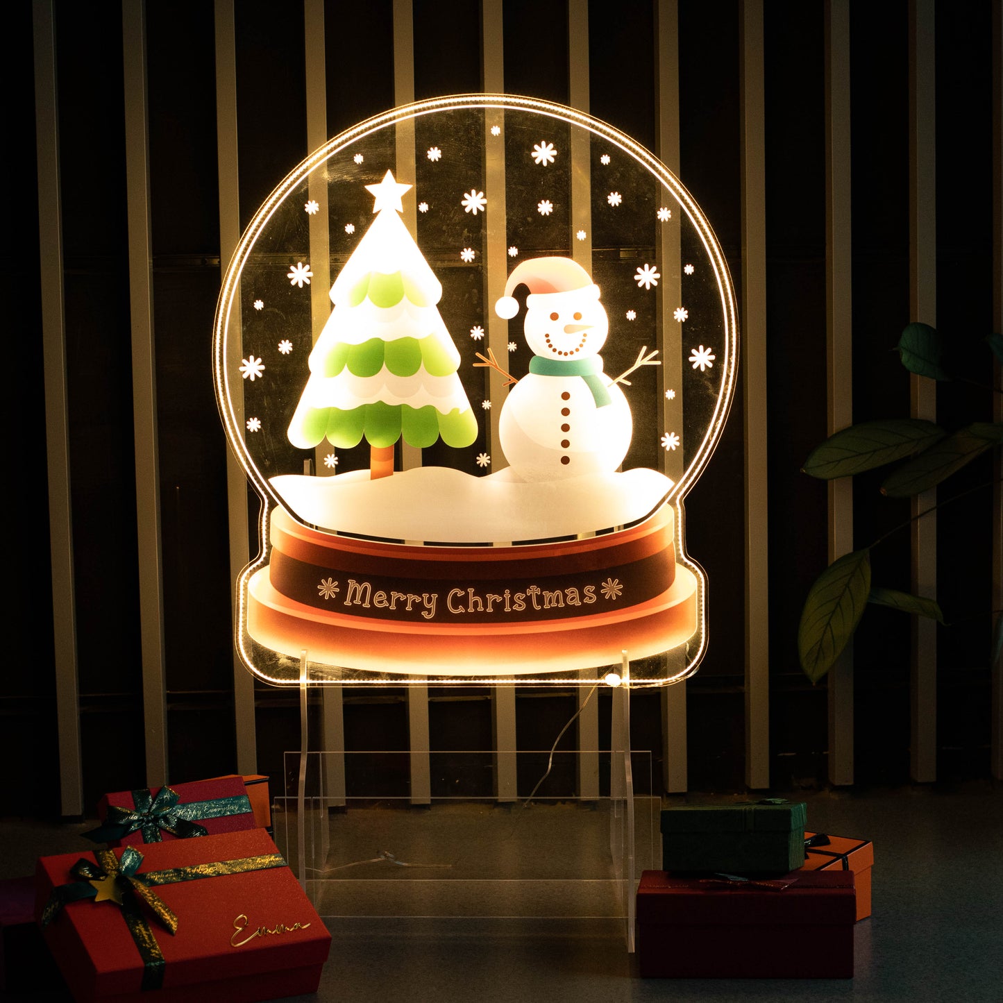 Christmas LED Acrylic Snowman Sign available for both retail and wholesale FGJR002