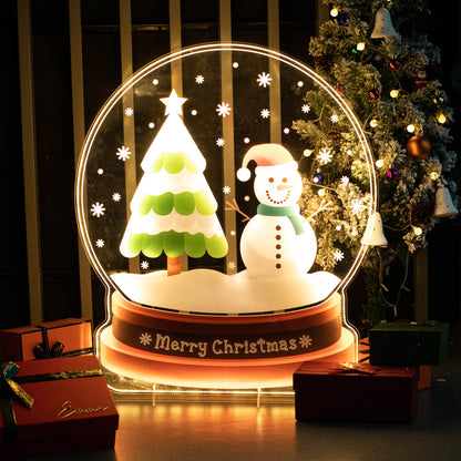 Christmas LED Acrylic Snowman Sign available for both retail and wholesale FGJR002