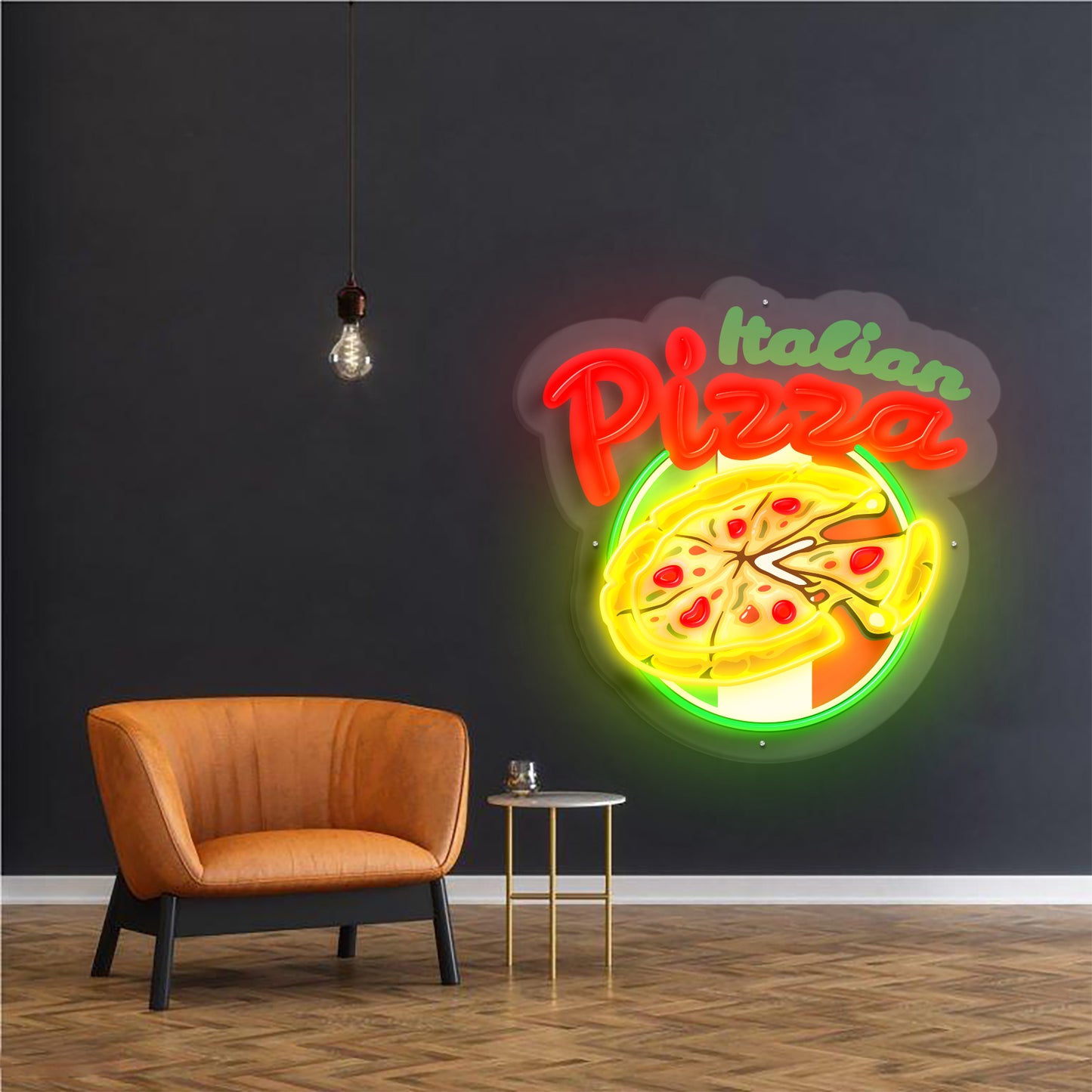 Italian Pizza Atmosphere Maker: Custom Pop Art Neon Sign NES007