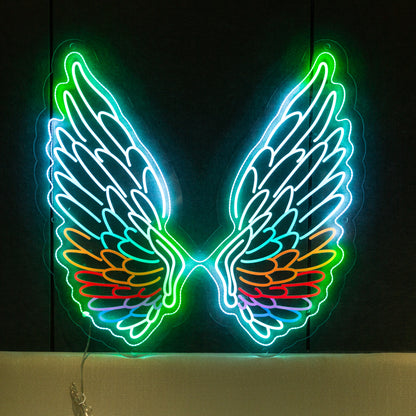 Wing-shaped LED Light Sign: Party & Home Decor Magic FGHC001