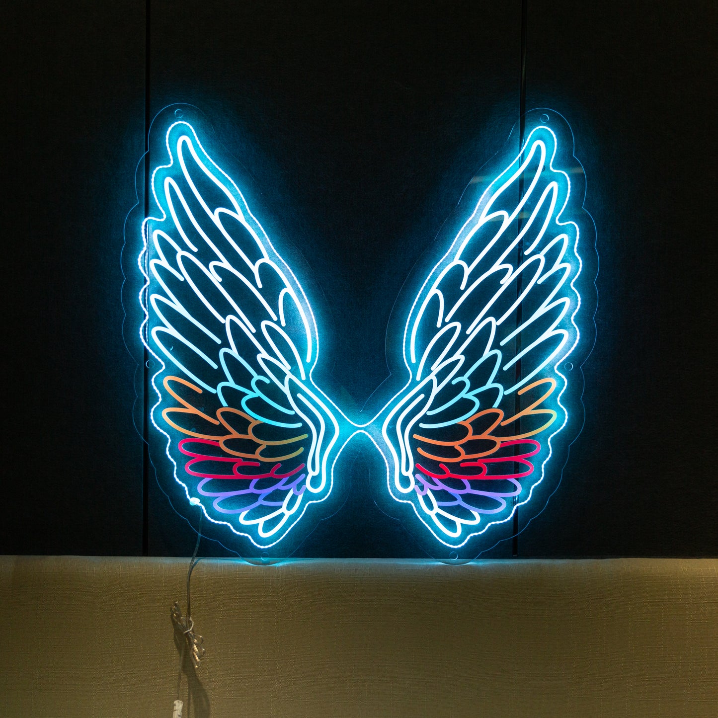 Wing-shaped LED Light Sign: Party & Home Decor Magic FGHC001