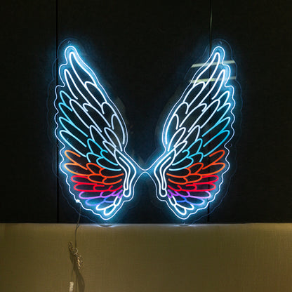 Wing-shaped LED Light Sign: Party & Home Decor Magic FGHC001