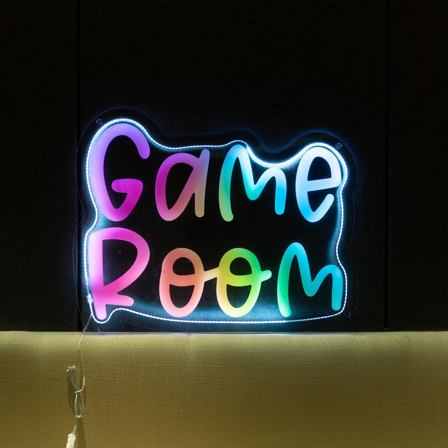 Brighten up your game room with our striking GAME ROOM Glow Sign FGHC002