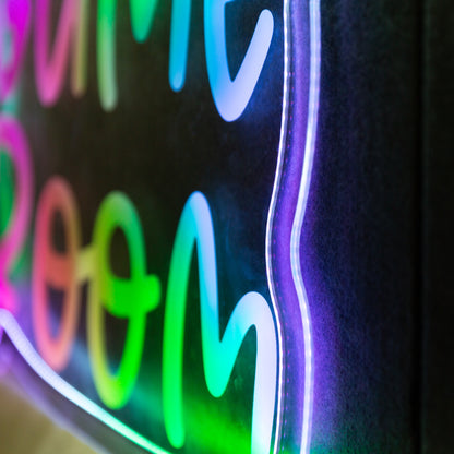 Brighten up your game room with our striking GAME ROOM Glow Sign FGHC002