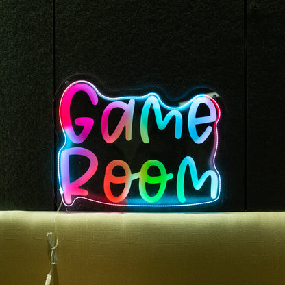 Brighten up your game room with our striking GAME ROOM Glow Sign FGHC002