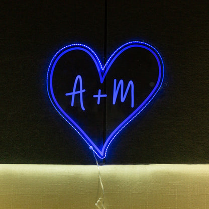 Add romantic ambiance to weddings & home decor with our Heart-Shaped Glow Sign FGHC003