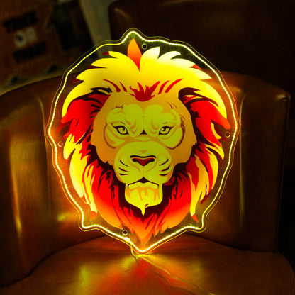 Decorate your room/business with our lion mane-inspired Glow Sign for a bold look FGHC005