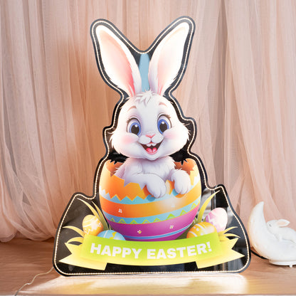 Easter Bunny Decorative Mirror Acrylic Wall Light FGJR013