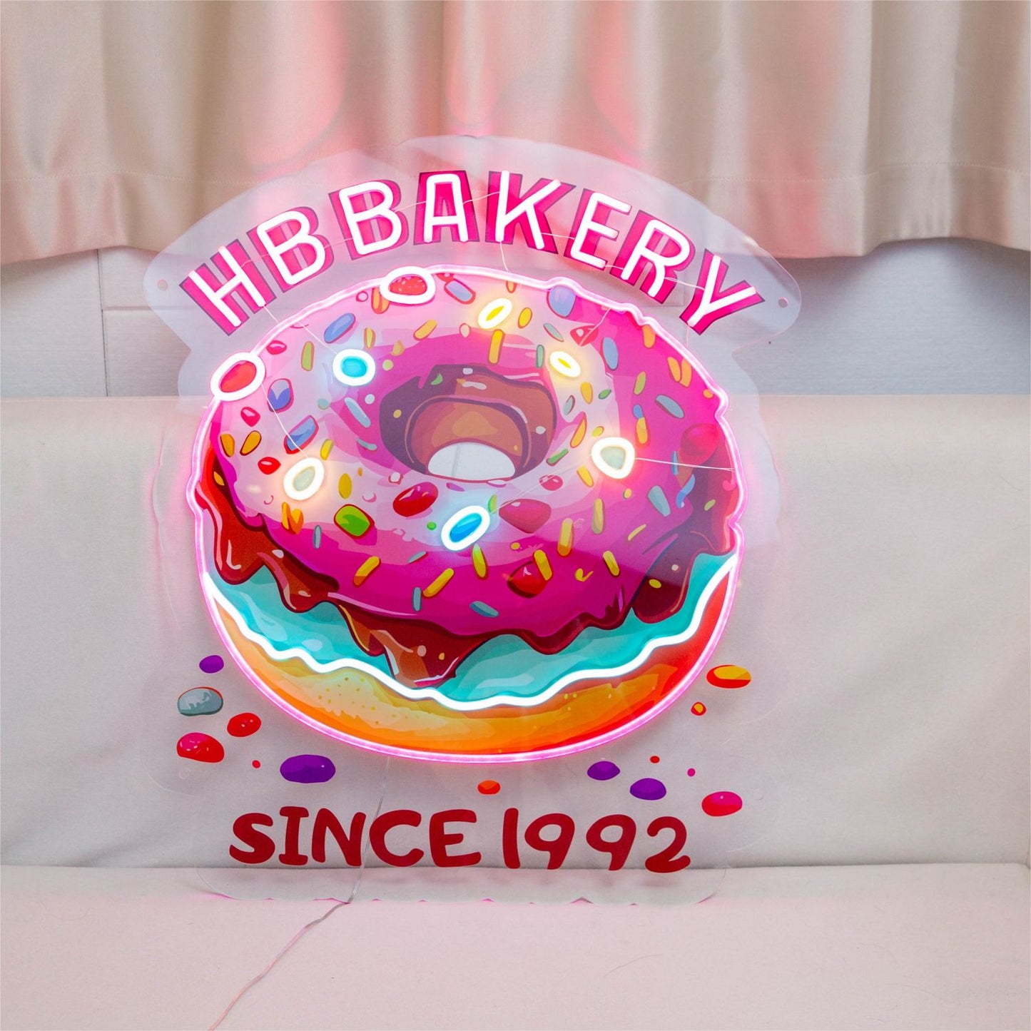 Eye-Catching Bakery Signage - Customizable Pop Art Neon NES006