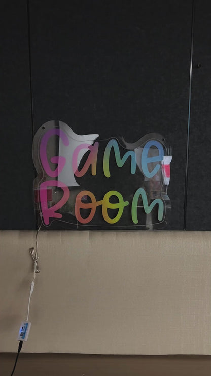 Brighten up your game room with our striking GAME ROOM Glow Sign FGHC002